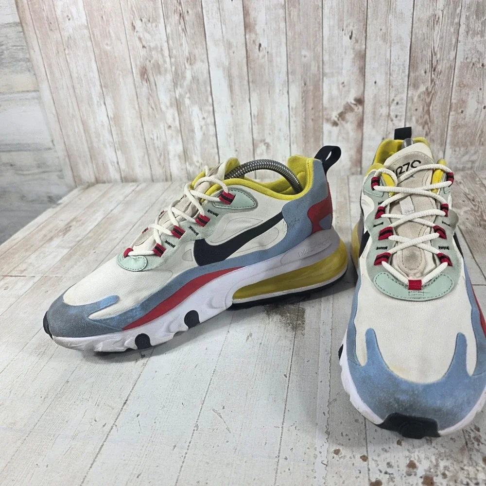 Nike Air Max 270 React Bauhaus Phantom University Gold Red AT6174-002 Womens 10_5